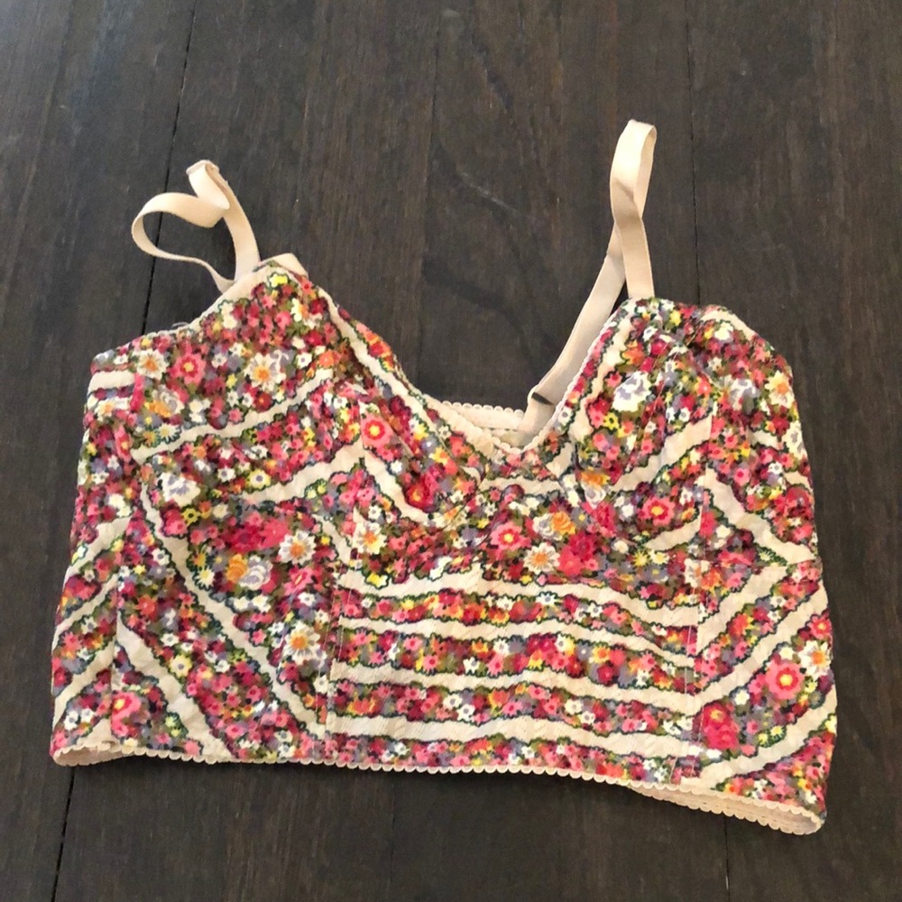 Free purple floral bralette